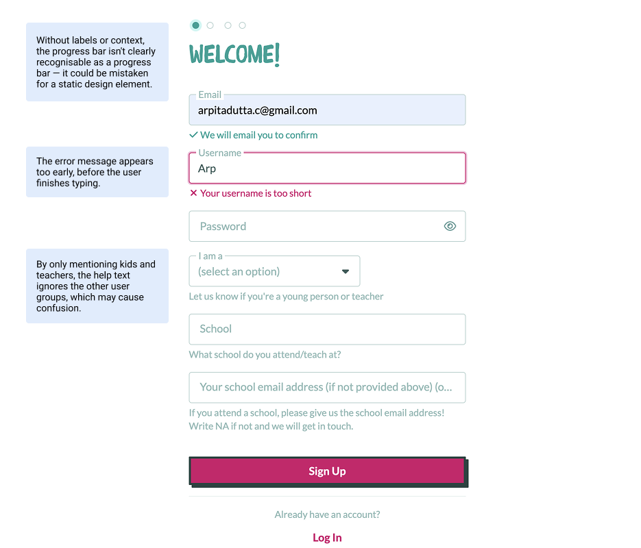 UX Audit 1